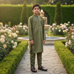 Boys Shalwar Kameez For EID And Special Occasion - Dhani Color