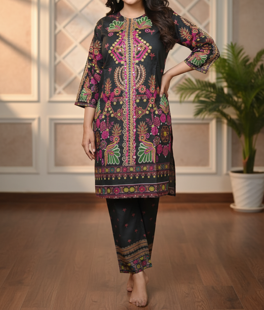Pakistani 2 Piece Printed Shalwar Kameez