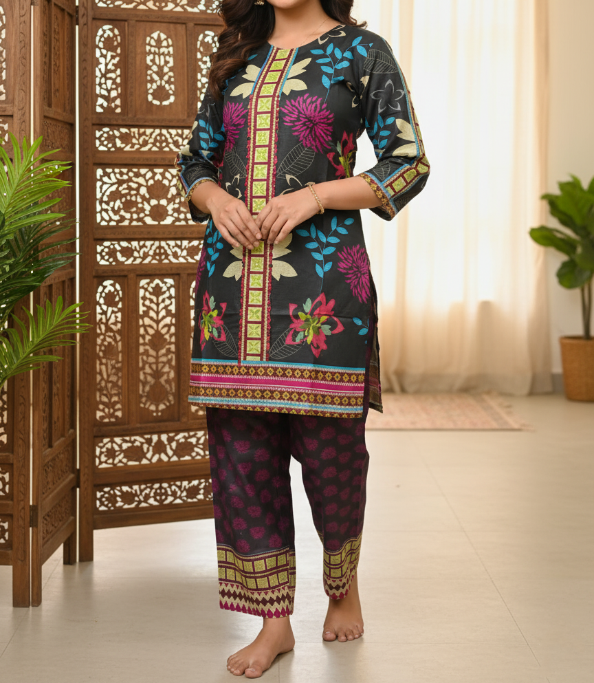 Pakistani 2 Piece Printed Shalwar Kameez