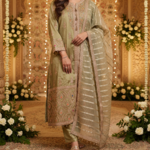 Pakistani Cotton 3 Piece Embroidered Suits