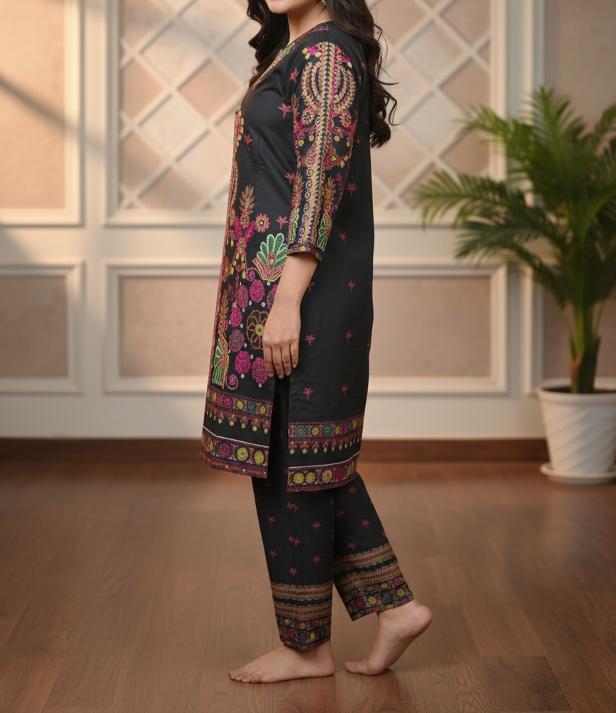 Pakistani 2 Piece Printed Shalwar Kameez 2 Pakistani 2 Piece Printed Shalwar Kameez - Image 2