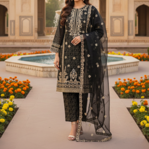 Pakistani Cotton 3 Piece Embroidered Suits | London UK