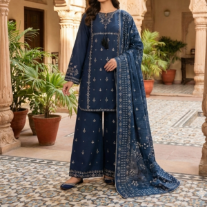 Pakistani 3 Piece Embroidered & Printed Suit - Women's Eid Collection 2026
