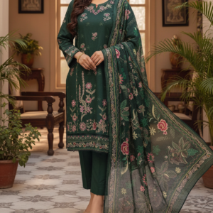 Pakistani 3 Piece Embroidered & Printed Suit - Women's Eid Collection 2026