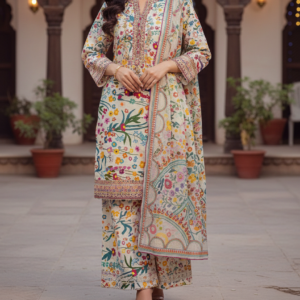 Pakistani 3 Piece Embroidered & Printed Suit - Women's Eid Collection 2026