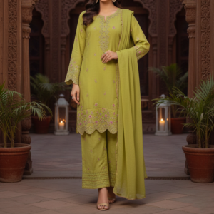 Pakistani 3 Piece Embroidered & Printed Suit - Women's Eid Collection 2026