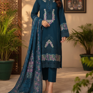 Pakistani 3 Piece Embroidered & Printed Suit - Women's Eid Collection 2026