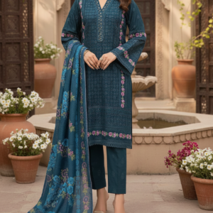 Pakistani 3 Piece Embroidered & Printed Suit - Women's Eid Collection 2026