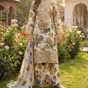 Pakistani 3 Piece Embroidered & Printed Suit - Women's Eid Collection 2026