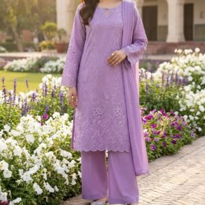 Pakistani 3 Piece Embroidered & Printed Suit - Women's Eid Collection 2026