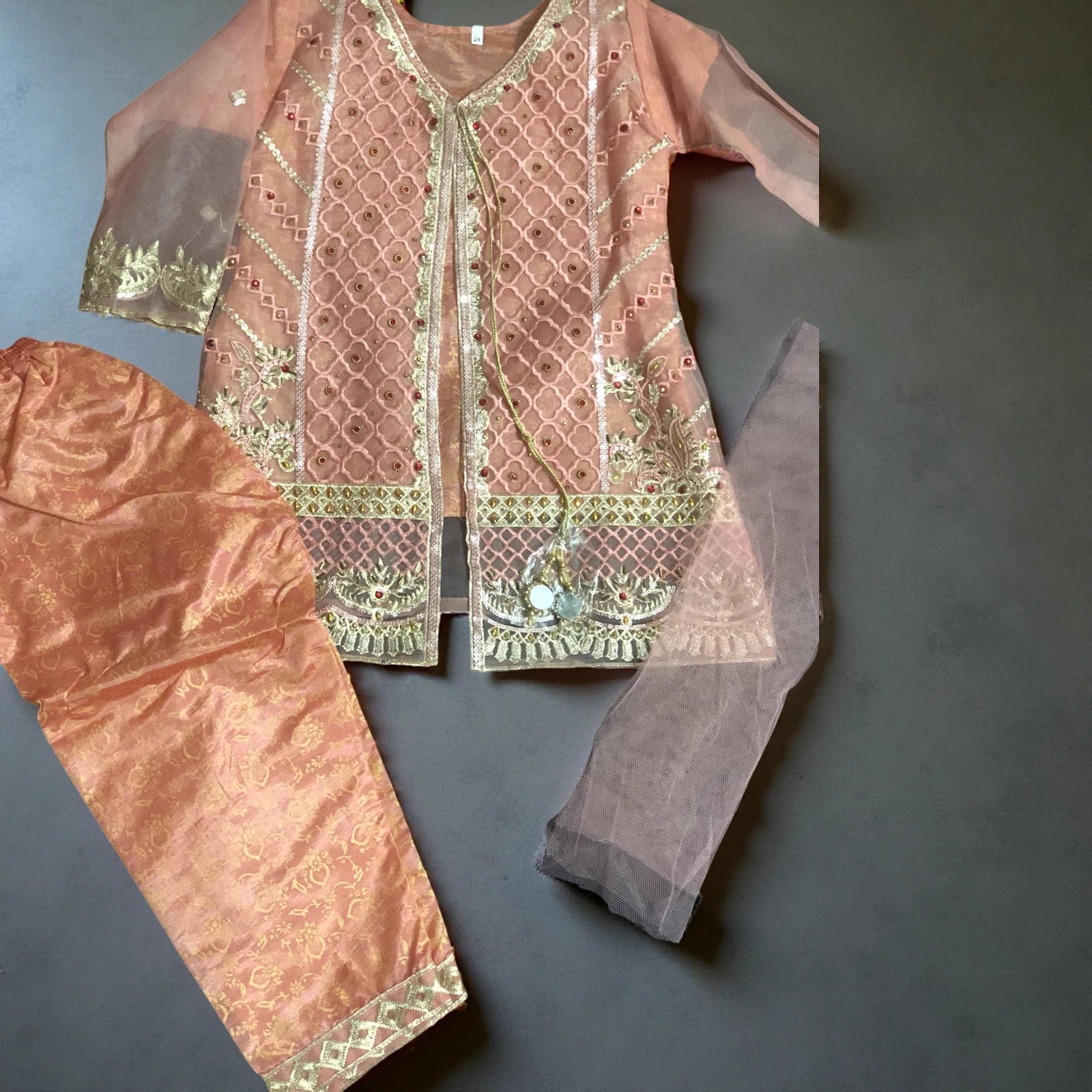 Organza Full Embroidery Angrakha Girl Suites For Eid Collection 2026 15 Organza Full Embroidery Angrakha Girl Suites For Eid Collection 2026 - Image 15