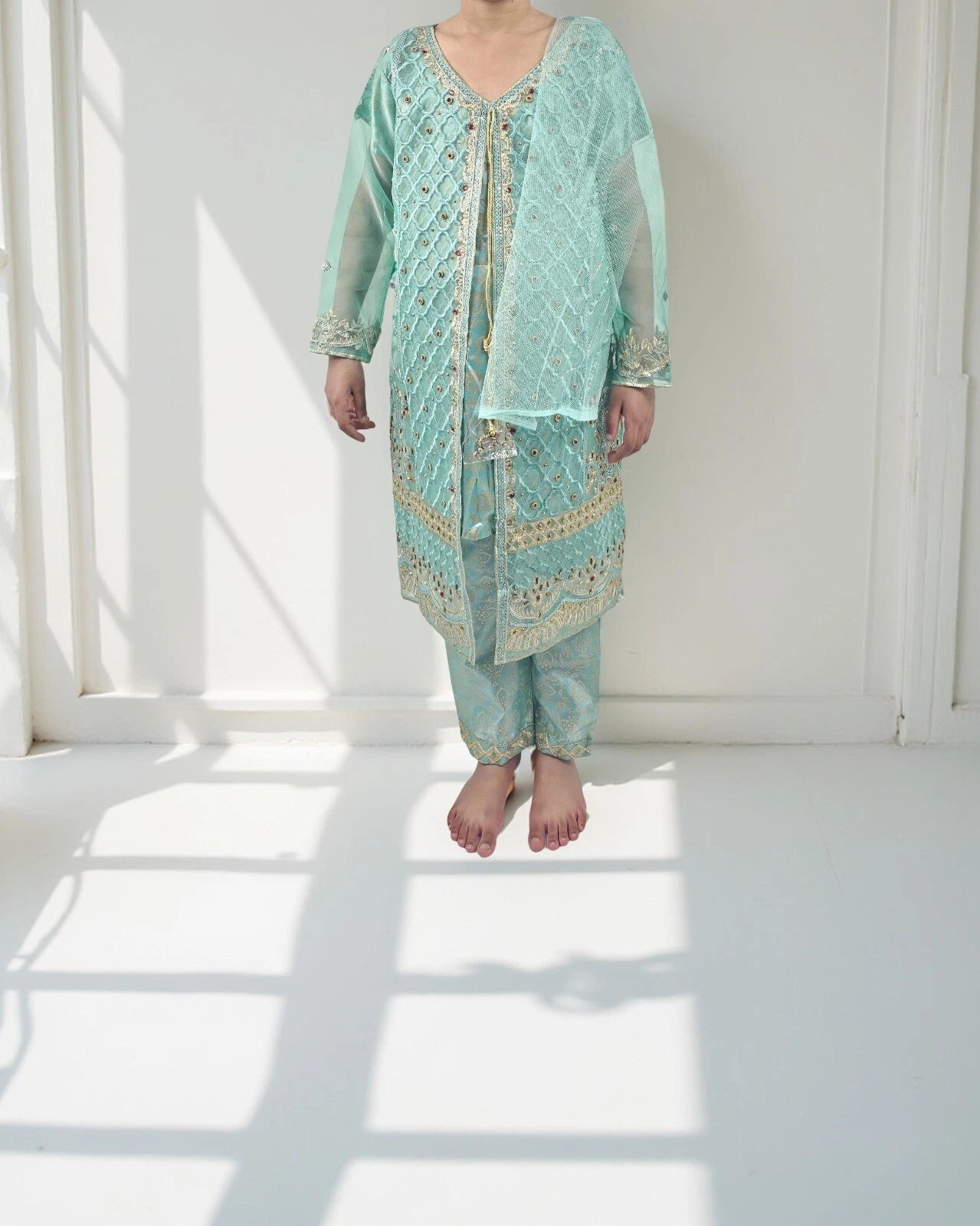 Organza Full Embroidery Angrakha Girl Suites For Eid Collection 2026 9 Organza Full Embroidery Angrakha Girl Suites For Eid Collection 2026 - Image 9