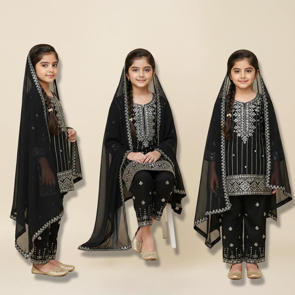 Angrakha Girl Suit Set | Eid Collection 2026 | London, UK