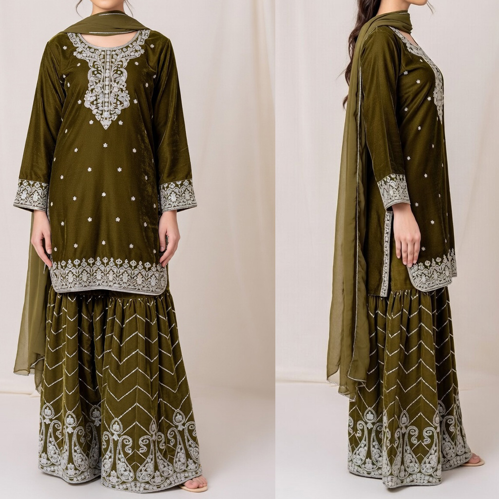 Asian Style 3-Piece Girls’ Suit Set | Eid Collection 2026 | London, UK