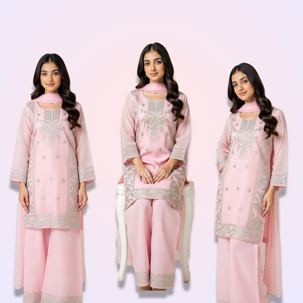 Asian Style 3-Piece Girls’ Suit Set | Eid Collection 2026 | London, UK