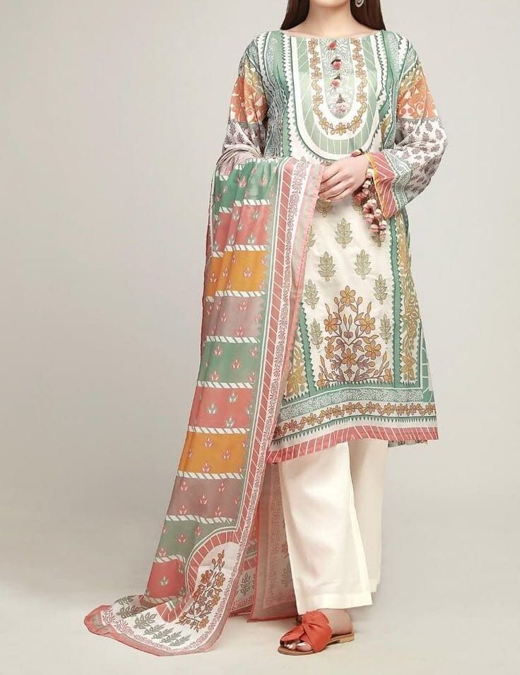 Pakistani Style Ready to Wear Women Suit Printed Suit