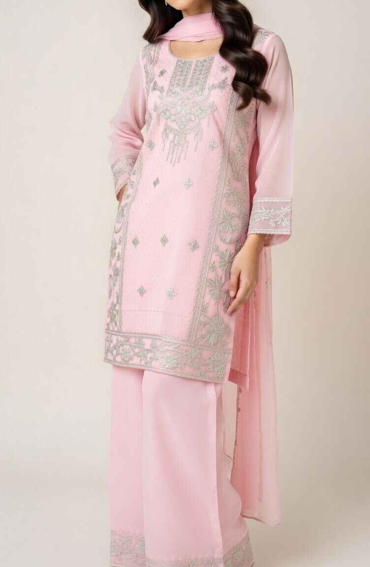 Asian Style 3-Piece Girls' Suit Set | Eid Collection 2026 | London, UK 8 Asian Style 3-Piece Girls' Suit Set | Eid Collection 2026 | London, UK - Image 8