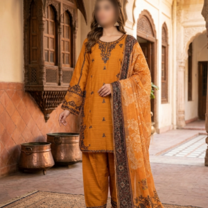 Asian Style Embroidery 3-Piece Women Suit Set | Eid Collection 2026 | London, UK