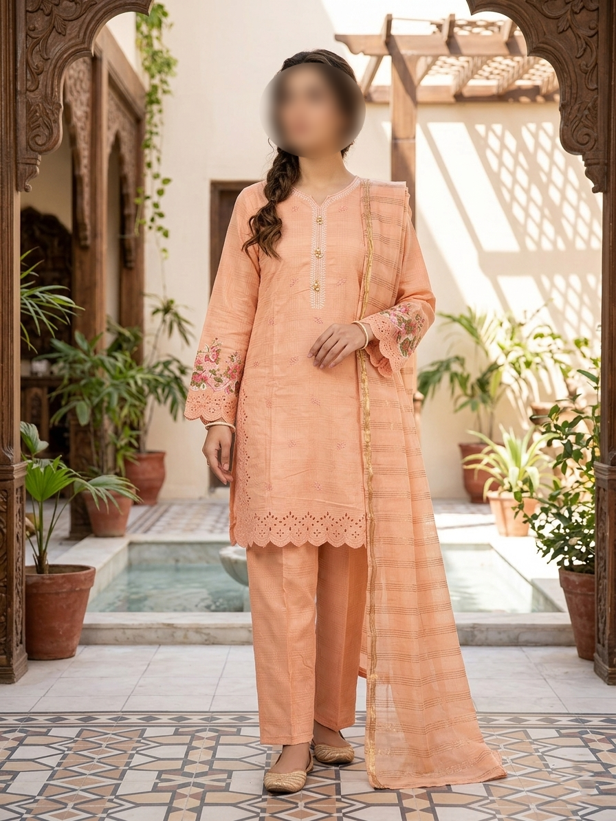 Asian Style Embroidery 3-Piece Women Suit Set | Eid Collection 2026 | London, UK