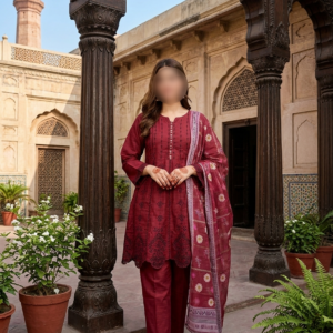 Asian Style Embroidery 3-Piece Women Suit Set | Eid Collection 2026 | London, UK