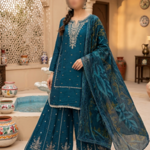 Asian Style Embroidery 3-Piece Women Suit Set | Eid Collection 2026 | London, UK